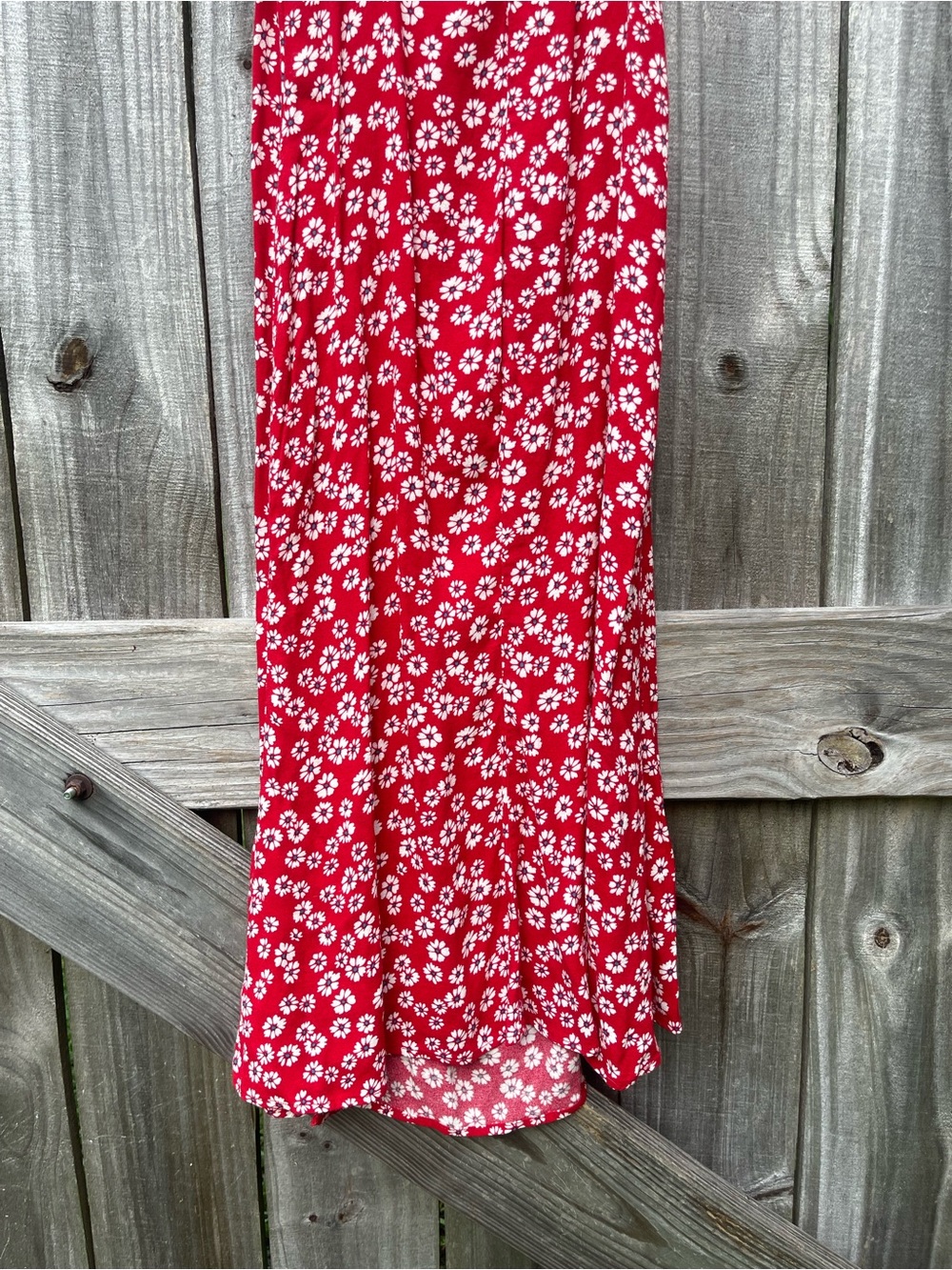 Reformation Red Daisy Slip Dress Sz 2 - Picture 8 of 11